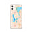 Custom Okoboji Iowa Map Phone Case in Watercolor