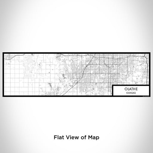 Flat View of Map Custom Olathe Kansas Map Enamel Mug in Classic