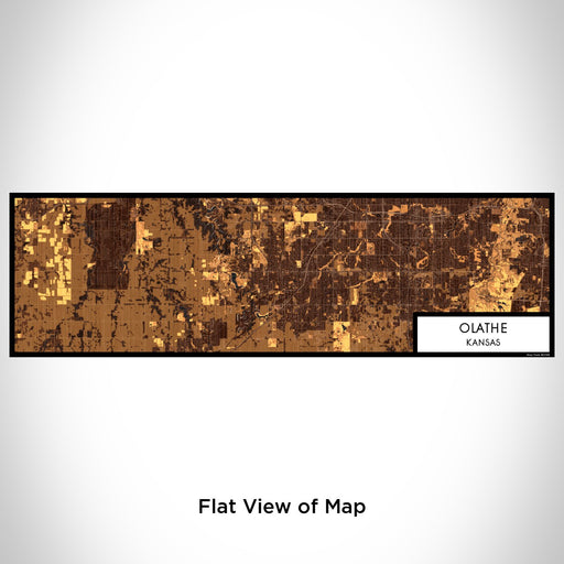 Flat View of Map Custom Olathe Kansas Map Enamel Mug in Ember