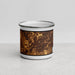 Front View Custom Olathe Kansas Map Enamel Mug in Ember