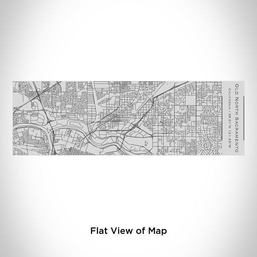 Rendered View of Old North Sacramento California Map Engraving on 10oz Stainless Steel Insulated Cup with Sipping Lid