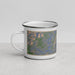 Left View Custom Old Rag Mountain Virginia Map Enamel Mug in Afternoon