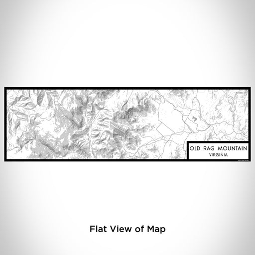 Flat View of Map Custom Old Rag Mountain Virginia Map Enamel Mug in Classic