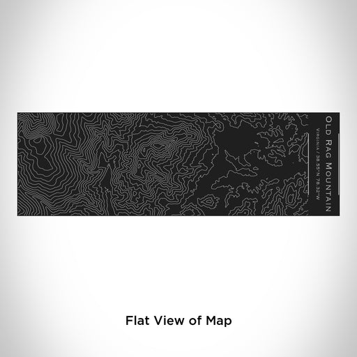 Rendered View of Old Rag Mountain Virginia Map Engraving on 10oz Stainless Steel Insulated Cup with Sliding Lid in Black