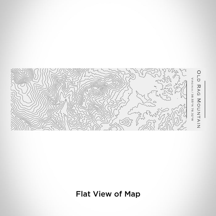 Rendered View of Old Rag Mountain Virginia Map Engraving on 10oz Stainless Steel Insulated Cup with Sliding Lid in White