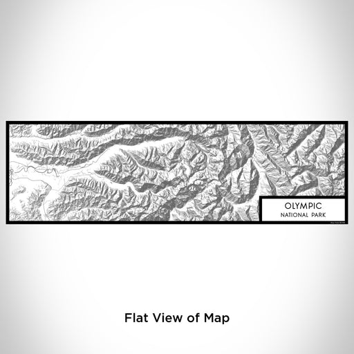 Flat View of Map Custom Olympic National Park Map Enamel Mug in Classic