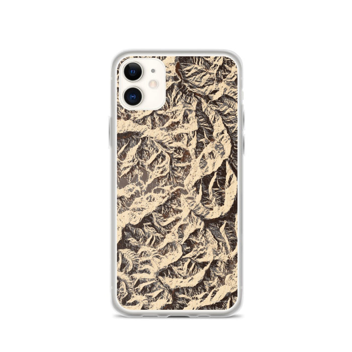 Custom Olympic National Park Map Phone Case in Ember