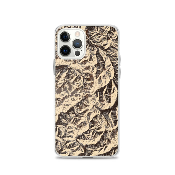 Custom Olympic National Park Map iPhone 12 Pro Phone Case in Ember