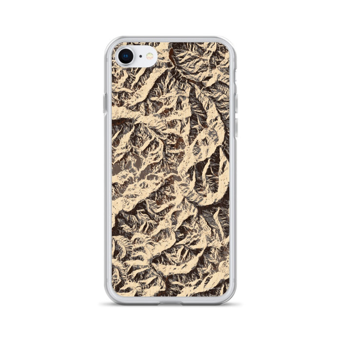 Custom Olympic National Park Map iPhone SE Phone Case in Ember