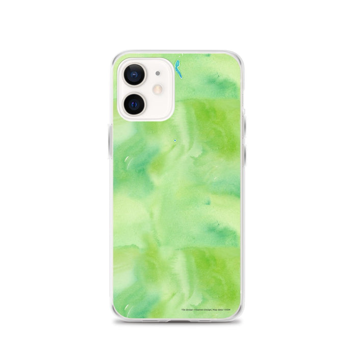 Custom Olympic National Park Map iPhone 12 Phone Case in Watercolor