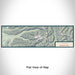 Flat View of Map Custom Olympic National Park Map Enamel Mug in Woodblock