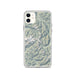 Custom Olympic National Park Map Phone Case in Woodblock