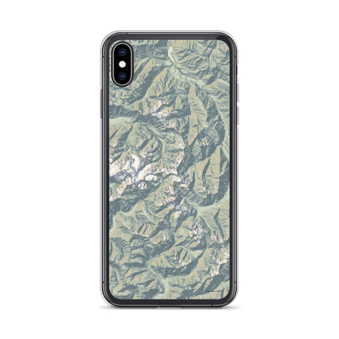 Custom Olympic National Park Map Phone Case in Woodblock