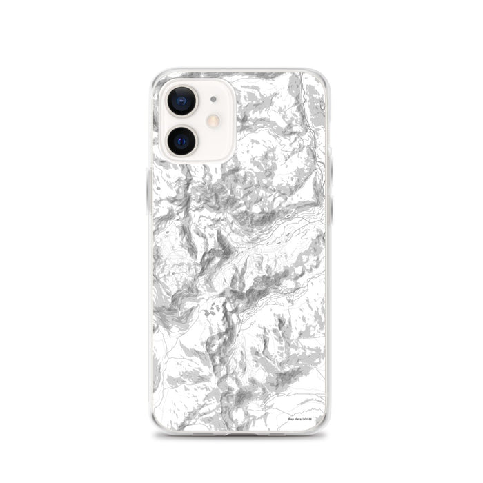 Custom Olympic Valley California Map iPhone 12 Phone Case in Classic
