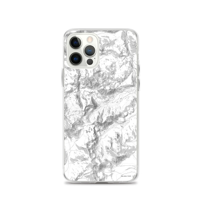 Custom Olympic Valley California Map iPhone 12 Pro Phone Case in Classic