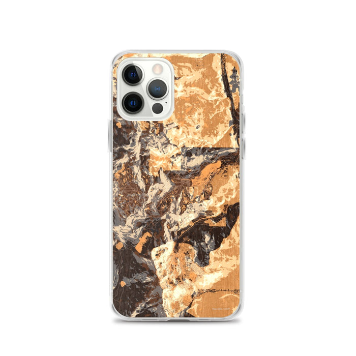 Custom Olympic Valley California Map iPhone 12 Pro Phone Case in Ember