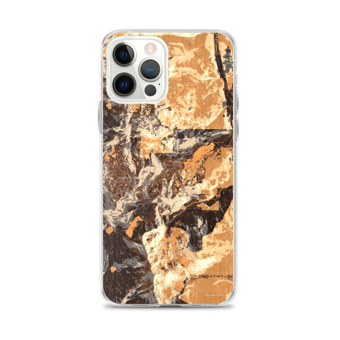 Custom Olympic Valley California Map iPhone 12 Pro Max Phone Case in Ember
