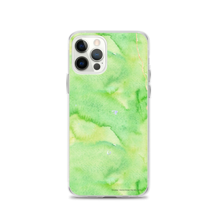 Custom Olympic Valley California Map iPhone 12 Pro Phone Case in Watercolor