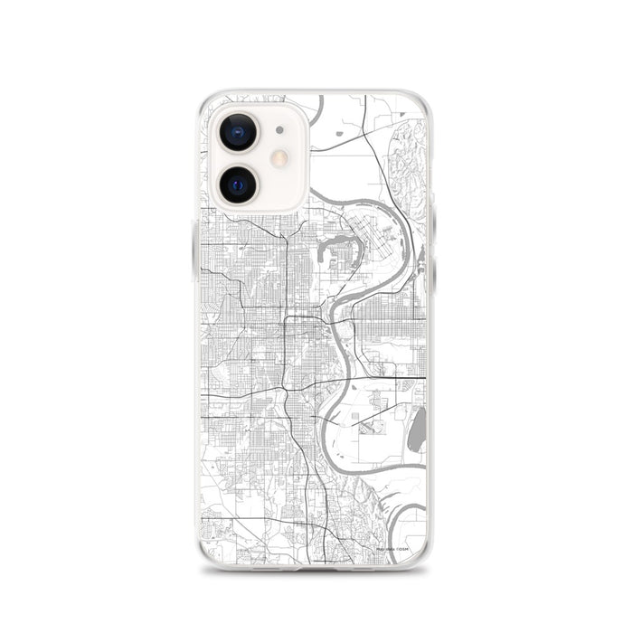 Custom Omaha Nebraska Map iPhone 12 Phone Case in Classic