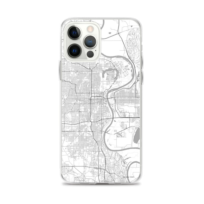 Custom Omaha Nebraska Map iPhone 12 Pro Max Phone Case in Classic