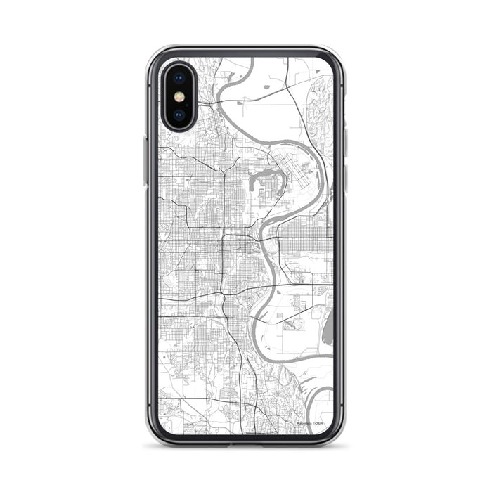 Custom Omaha Nebraska Map Phone Case in Classic