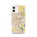 Custom Omaha Nebraska Map iPhone 12 Phone Case in Woodblock