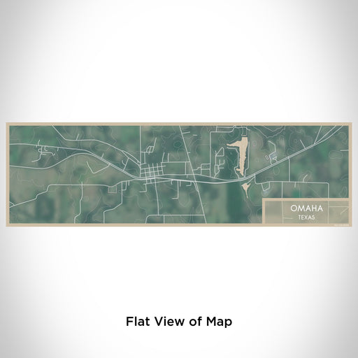 Flat View of Map Custom Omaha Texas Map Enamel Mug in Afternoon