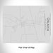 Rendered View of Omaha Texas Map Engraving on 20oz Stainless Steel Insulated Bottle with Bamboo Top