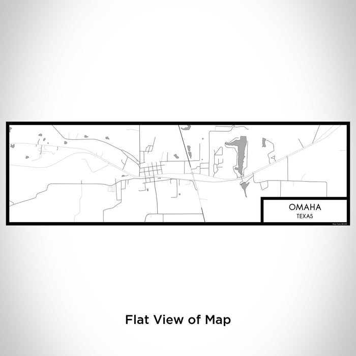 Flat View of Map Custom Omaha Texas Map Enamel Mug in Classic