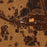 Omaha Texas Map Print in Ember Style Zoomed In Close Up Showing Details
