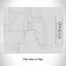 Rendered View of Omena Michigan Map Engraving on 20oz Stainless Steel Insulated Bottle with Bamboo Top