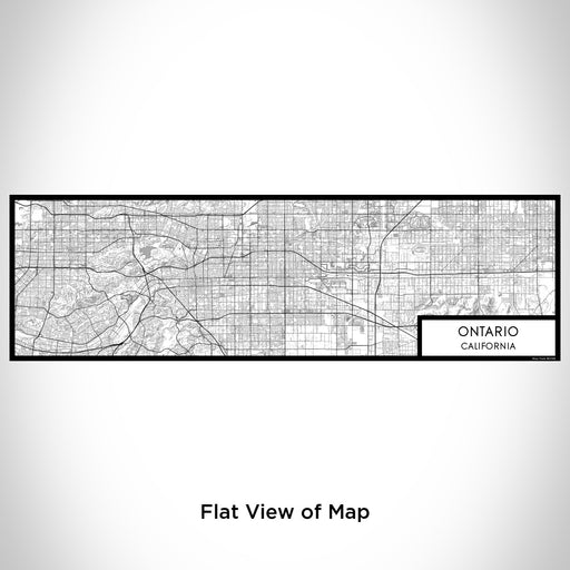 Flat View of Map Custom Ontario California Map Enamel Mug in Classic