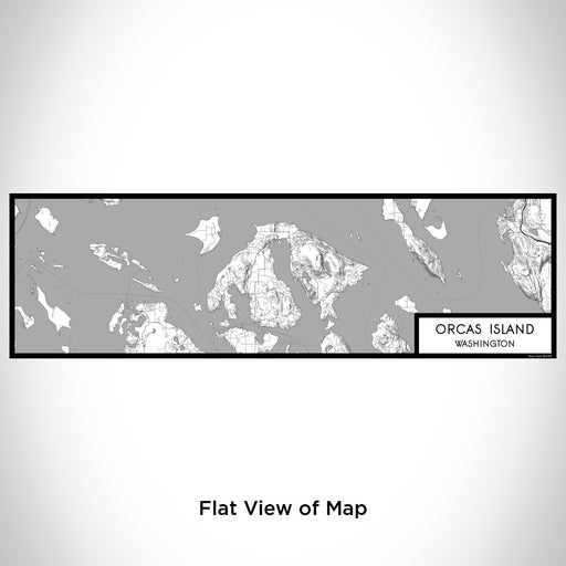 Flat View of Map Custom Orcas Island Washington Map Enamel Mug in Classic