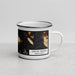 Right View Custom Orcas Island Washington Map Enamel Mug in Ember