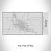 Rendered View of Ord Nebraska Map Engraving on 17oz Stainless Steel Insulated Cola Bottle