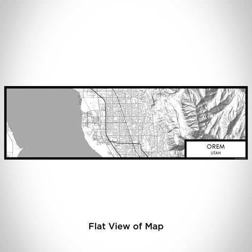 Flat View of Map Custom Orem Utah Map Enamel Mug in Classic