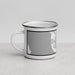 Left View Custom Orem Utah Map Enamel Mug in Classic