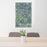 24x36 Orfordville Wisconsin Map Print Portrait Orientation in Afternoon Style Behind 2 Chairs Table and Potted Plant