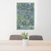 24x36 Orfordville Wisconsin Map Print Portrait Orientation in Afternoon Style Behind 2 Chairs Table and Potted Plant