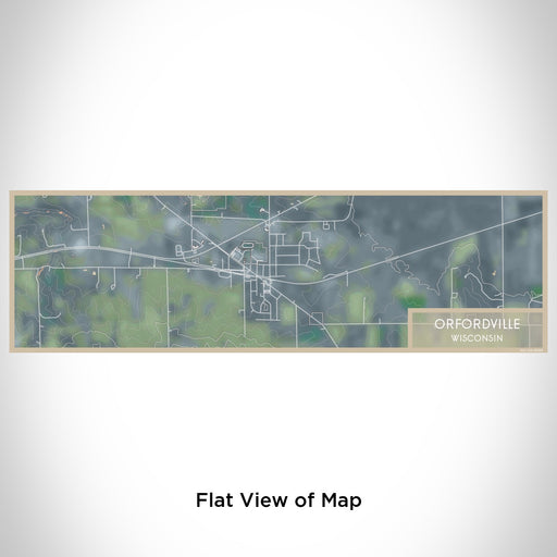 Flat View of Map Custom Orfordville Wisconsin Map Enamel Mug in Afternoon