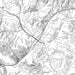 Orinda California Map Print in Classic Style Zoomed In Close Up Showing Details