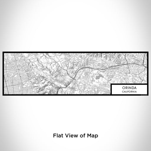 Flat View of Map Custom Orinda California Map Enamel Mug in Classic