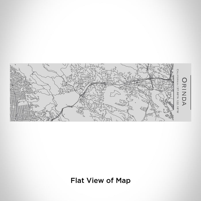 Rendered View of Orinda California Map Engraving on 10oz Stainless Steel Insulated Cup with Sipping Lid