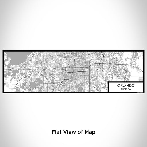 Flat View of Map Custom Orlando Florida Map Enamel Mug in Classic