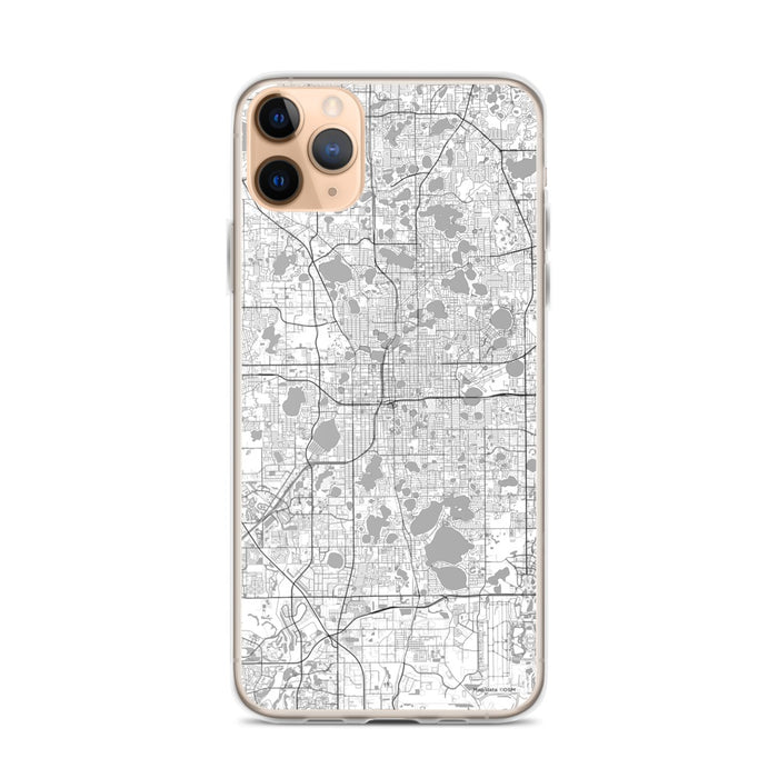 Custom Orlando Florida Map Phone Case in Classic