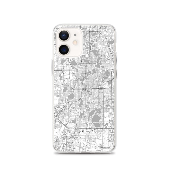 Custom Orlando Florida Map iPhone 12 Phone Case in Classic