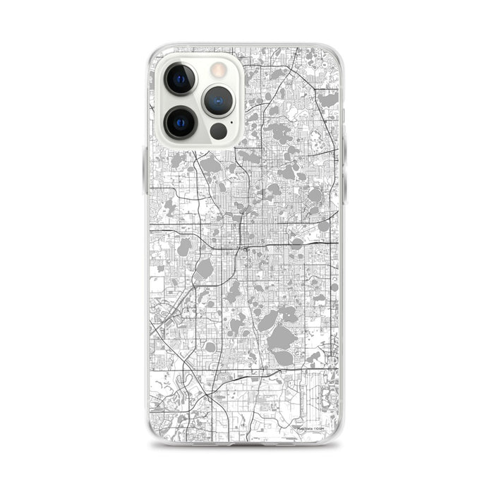 Custom Orlando Florida Map iPhone 12 Pro Max Phone Case in Classic