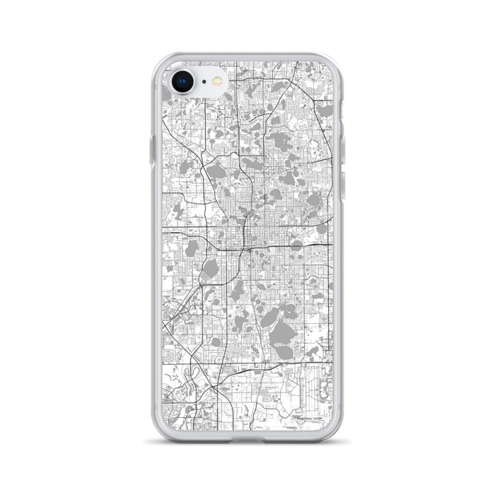Custom Orlando Florida Map iPhone SE Phone Case in Classic