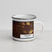 Right View Custom Orlando Florida Map Enamel Mug in Ember