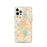 Custom Orlando Florida Map iPhone 12 Pro Phone Case in Watercolor